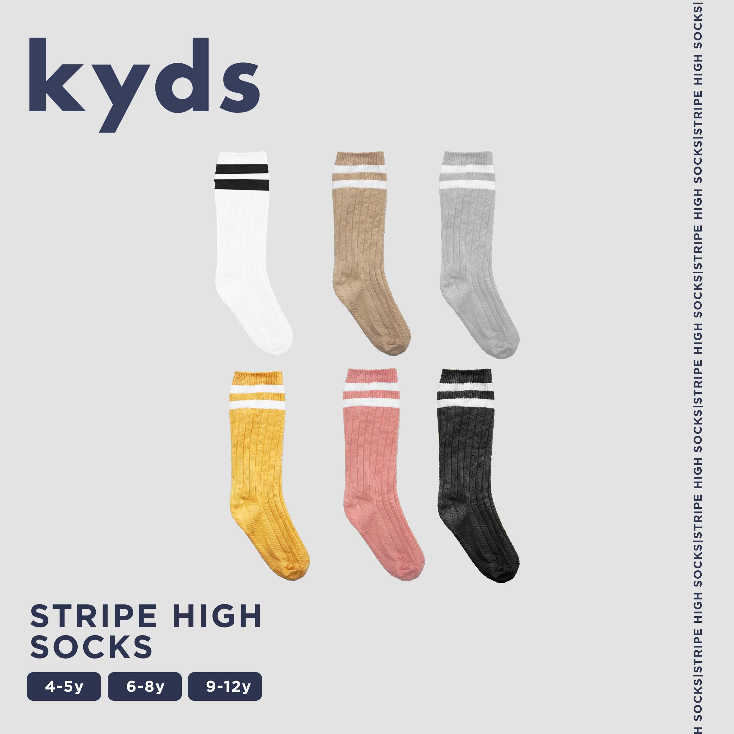 Stripe High Socks